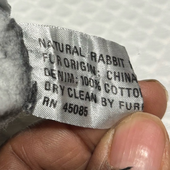 Greg Bell denim and rabbit Jacket - Picture 10 of 10